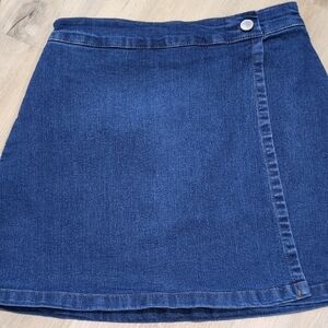 Women’s Dark Blue Denim A-Line Skirt
